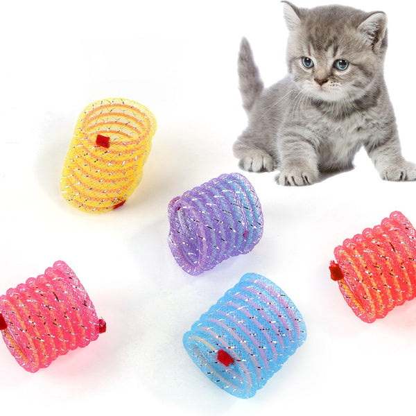 JUGUETE RESORTES GLITTER PARA GATO X 2 UND