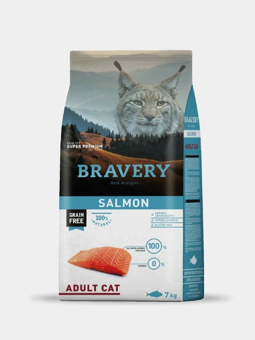 BRAVERY SALMÓN GATO ADULTO 7 KG