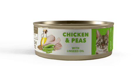 LATA AMITY GATO ADULTO - POLLO Y ARVERJAS 80 GR