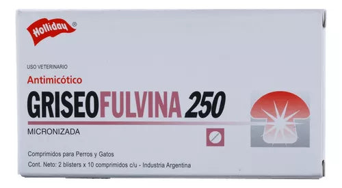 GRISEOFULVINA 250 - CAJA X 20 TAB