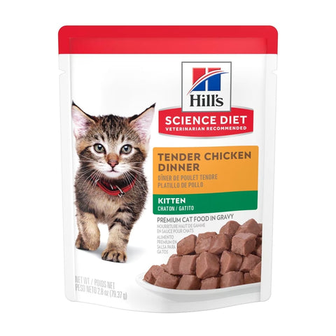 HILLS SACHET KITTEN TENDER CHICKEN DINNER GRAVY