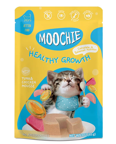 MOOCHIE PATE HEALTHY GROWTH KITTEN ATÚN Y POLLO