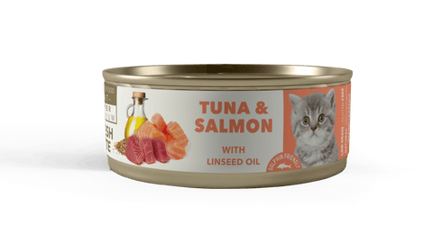 LATA AMITY KITTEN - ATÚN Y SALMÓN GATO CACHORRO 80 GR