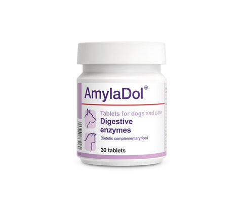 AMYLADOL GATOS (ENZIMAS DIGESTIVAS NATURALES: Amilasas, Proteasas Y Lipasas) x 30Tab