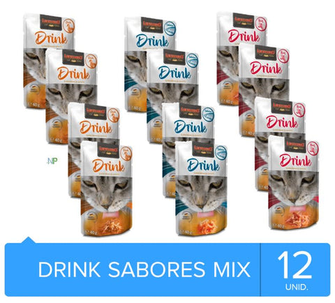 LEONARDO DRINK POUCH MIX 12UN (4 CADA SABOR)