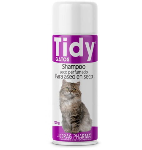 TIDY SHAMPOO EN SECO PERFUMADO PARA GATO 100 GR