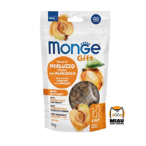 SNACK MONGE GIFT BACALAO Y ALBARICOQUE SKIN SUPPORT