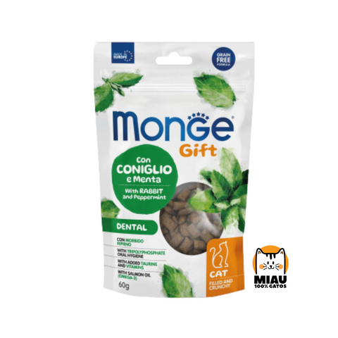 SNACK MONGE GIFT CONEJO Y MENTA DENTAL