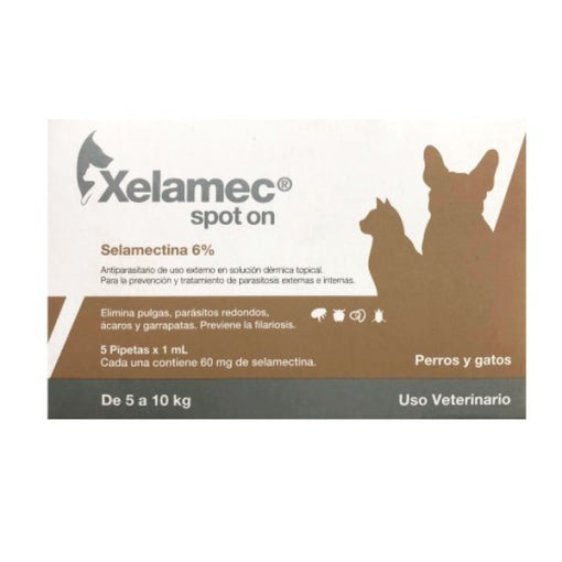 XELAMEC SPOT ON 1ML X 1 PIPETA (5 A 10KG)